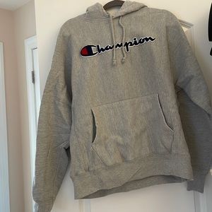 Champion hooded sweatshirt reversible weave